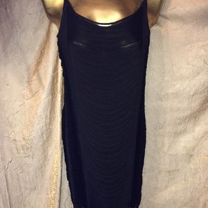H&M  1940 style great gatsby black string dress XS